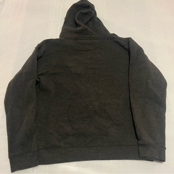 Soft charcoal hoodie with Blcksmth balloon art size L gently worn sweatshirt - Picture 2 of 6